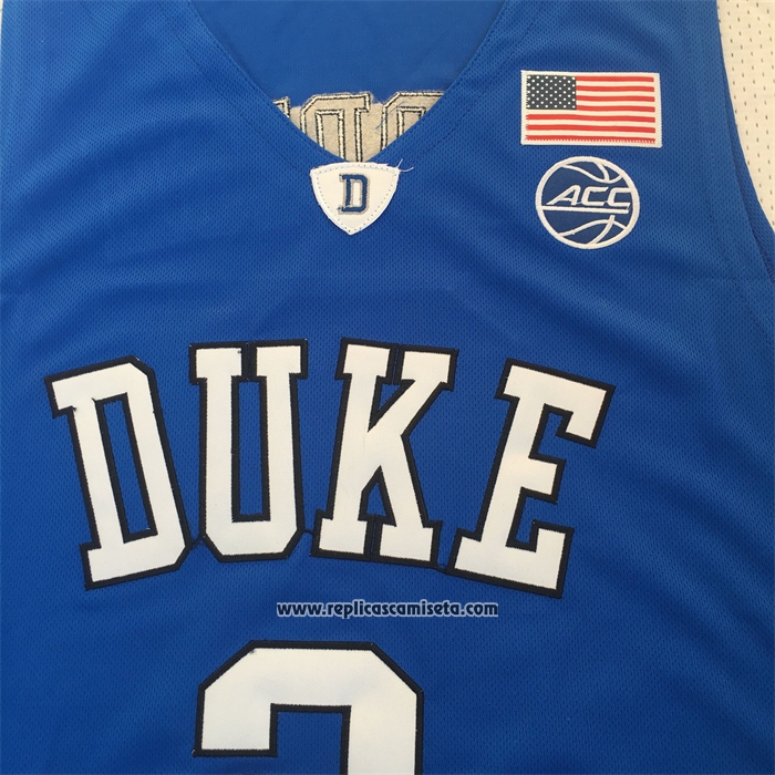 Camiseta NCAA Duke Blue Devils Cam Reddish Azul